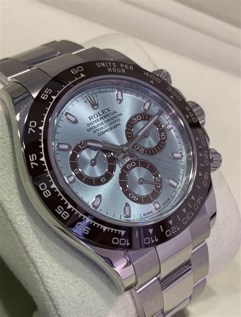 Rolex Daytona Platinum Ref. 116506, Ice Blue Dial, Like New,.